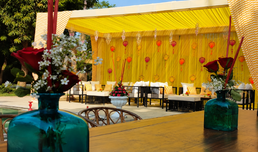 Scenic Haldi Celebrations